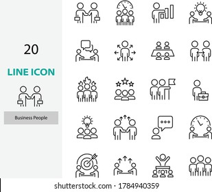 set of people icons, work, team, teamwork