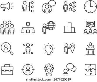 set of people icons, worker, team, id, manage, candidate