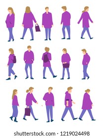 set of people outfit illustration with simple cartoon style