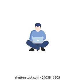 set of people poses with vector activities set