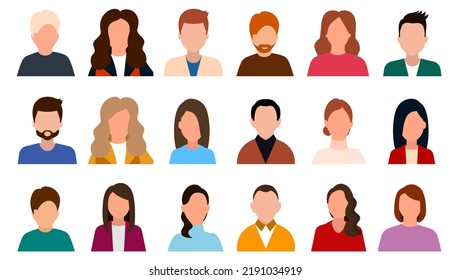 Set of People. Team Work. Vector Illustration