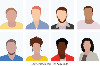 Set of People Vector Illustration 