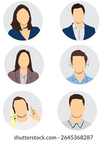 set of people vector illustration