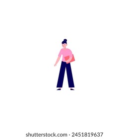 set of people's poses in a relaxed walking pose lifestyle