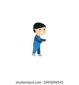 set of people's poses in a relaxed walking pose lifestyle