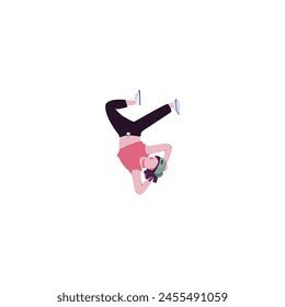set of people's poses in a stylish world day design female