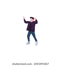 set of people's poses in a stylish world day design female