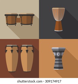  Set of percussion instruments