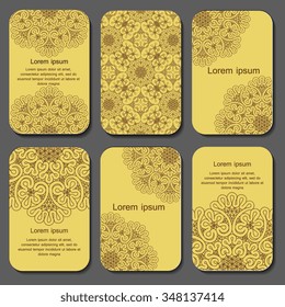 Set of perfect wedding templates with doodles tribal theme. Ideal for Save The Date, baby shower, mothers day, valentines day, birthday cards, invitations