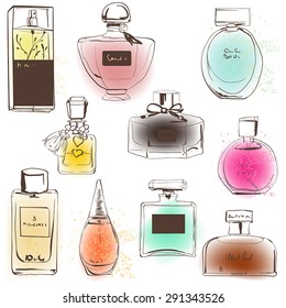 6,508 Perfume bottle line art Images, Stock Photos & Vectors | Shutterstock