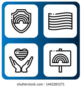 Set of persistence icons such as Pride , persistence