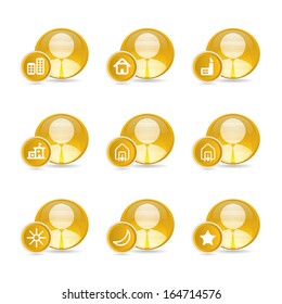 set of Person icon, vector