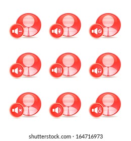 set of Person icon, vector