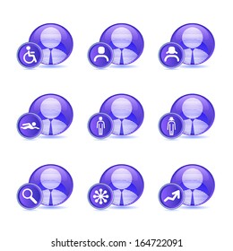 set of Person icon, vector