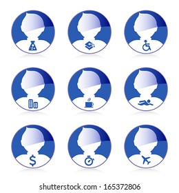 set of person icon, vector