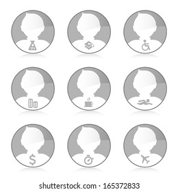 set of person icon, vector