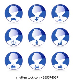 set of person icon, vector