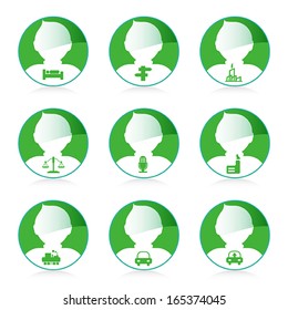 set of person icon, vector