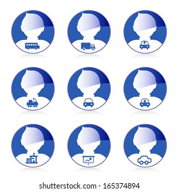 set of person icon, vector