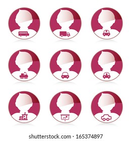 set of person icon, vector