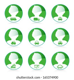 set of person icon, vector