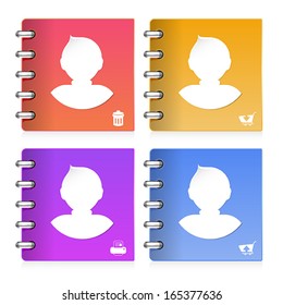 set of person icon, vector