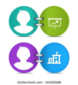 set of Person icon, vector