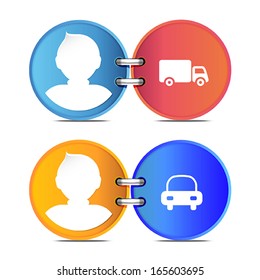 set of Person icon, vector
