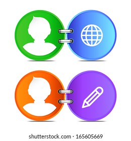 set of Person icon, vector
