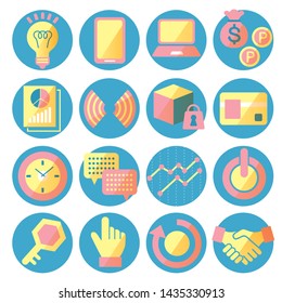 Set of person icons that can be used for business and presentation materials