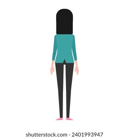 conjunto de posiciones de persona frente a conjunto