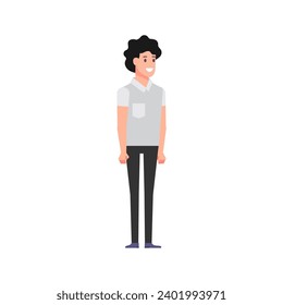 set of person poses facing set
