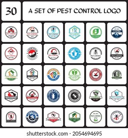 A Set Of Pest Control Logo , A Set Of Exterminator Logo