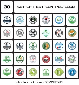 A Set Of Pest Control Logo , A Set Of Insecticide Logo