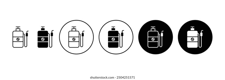 Set of Pesticide icon collection. Pesticide symbol. Vector illustration.