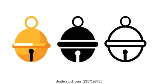 set of Pet bell , small bell icon vector illustration