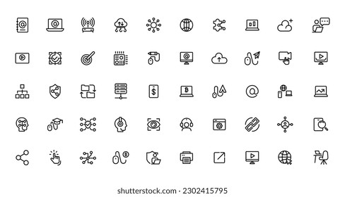 set of pet icons, dog, cat, puppy, animals.Pet, vet, pet shop, types of pets - minimal thin line web icon set. Outline icons collection.
