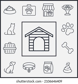 Set of Pet, vet, pet shop icon. pet shop pack symbol template for graphic and web design collection logo vector illustration