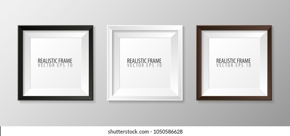 Set pf Realistic frames for your presentations. Vector illustration