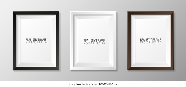 Set pf Realistic frames for your presentations. Vector illustration