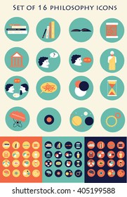 Set of philosophy icons