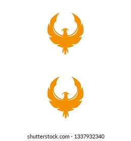 a set of phoenix bird icons