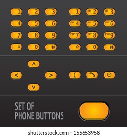 Set of Phone Buttons 