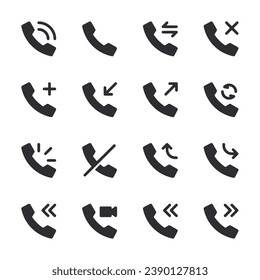 Set of phone call icon