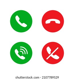 set of phone icon symbol. communication vector isolated on white background