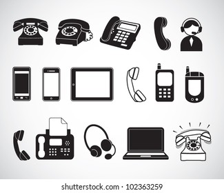 Set of phone icons