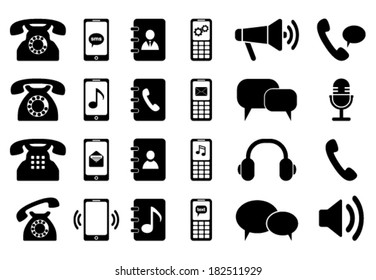 Set of phone icons