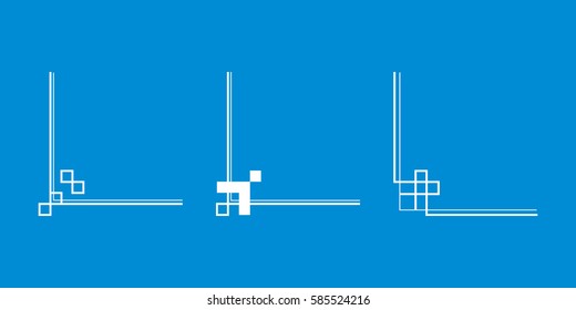 Set of Photo frame designs vector illustration