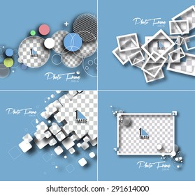 Set of Photo frame. Vector illustration