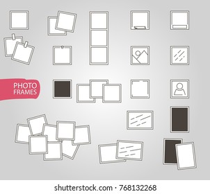 set of photo frames of different sizes